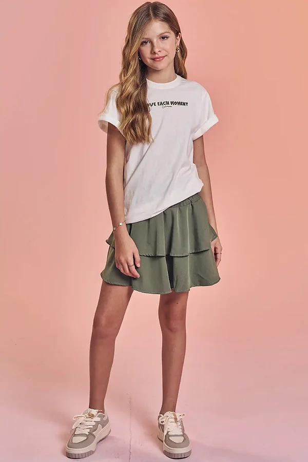 Camiseta Over Em Meia Malha Off White Lilimoon