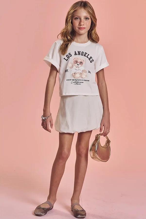 Blusa Boxy Over Em Meia Malha Off White Lilimoon