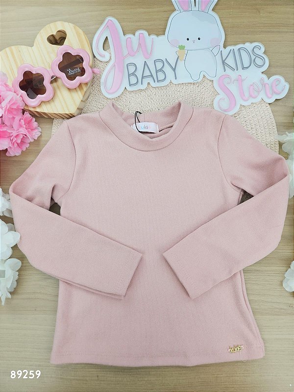 Blusa Em Canelado Comfy Nude Kukiê