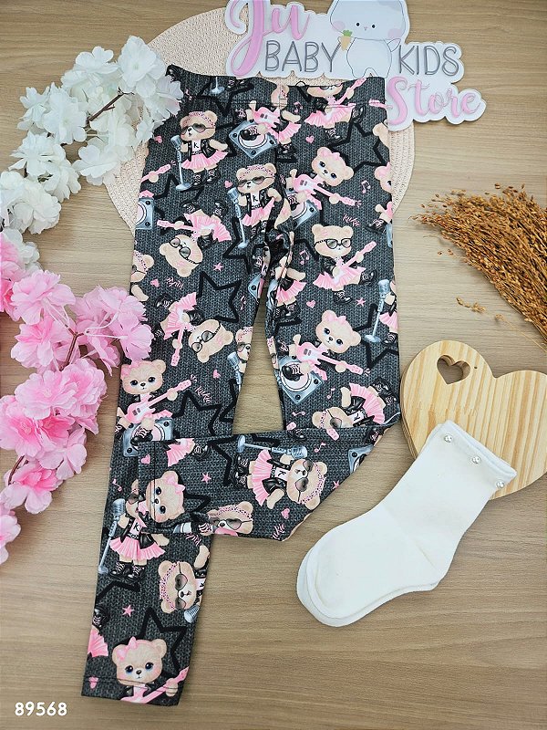 Calca Legging Em Termoskin Peluciado Kukiê