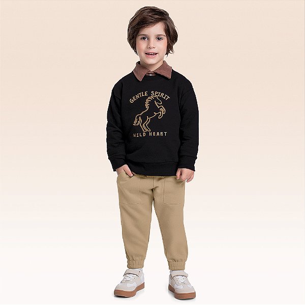 Conjunto Blusão e Calça Cavalo Fakini