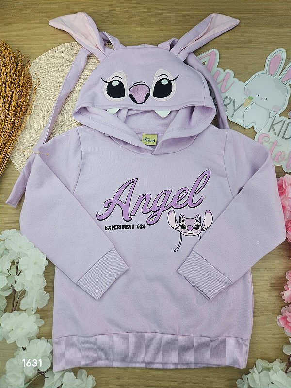 Blusão em Moletom Peluciado Angel Fakini