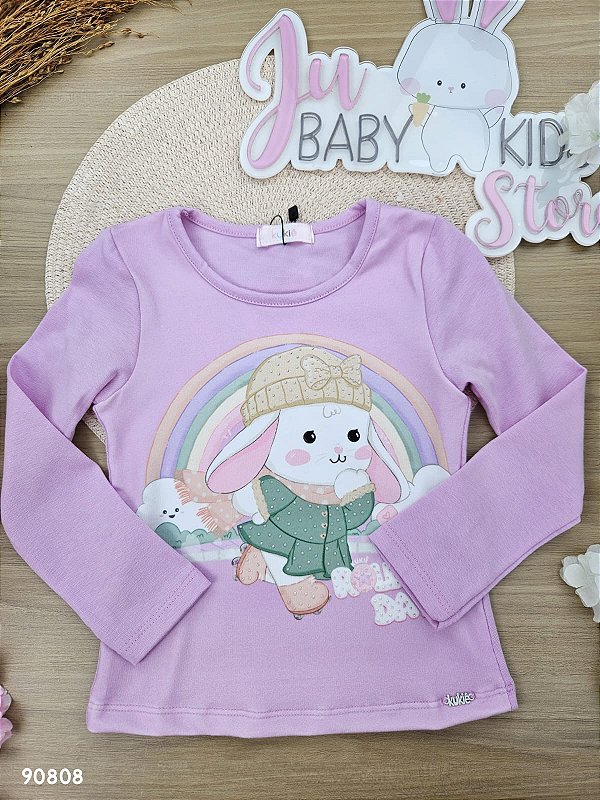 Blusa em Cotton Kukiê Infantil Menina