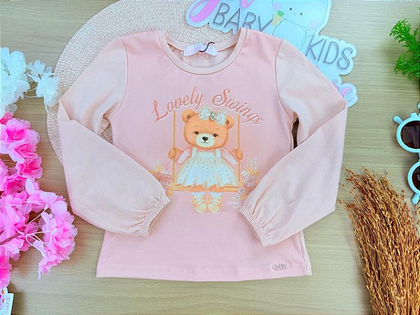 Blusa em Cotton Kukiê Infantil Menina