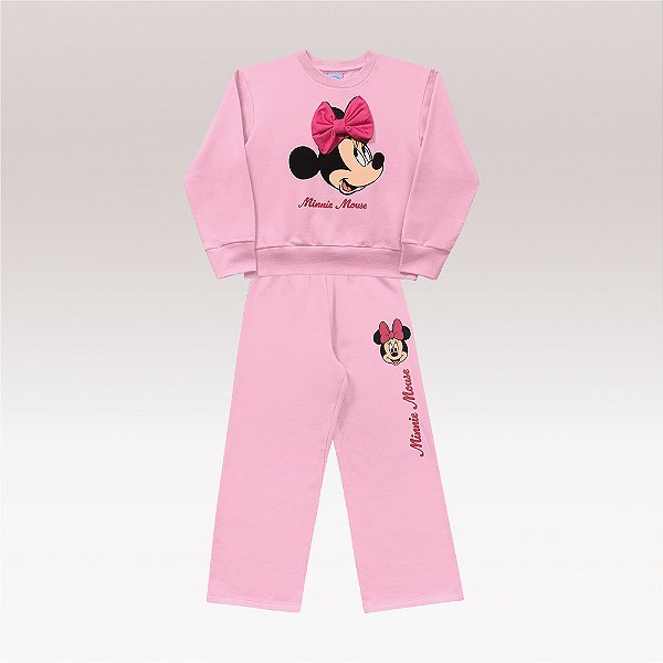 Conjunto Blusão e Calça Minnie Mouse Fakini