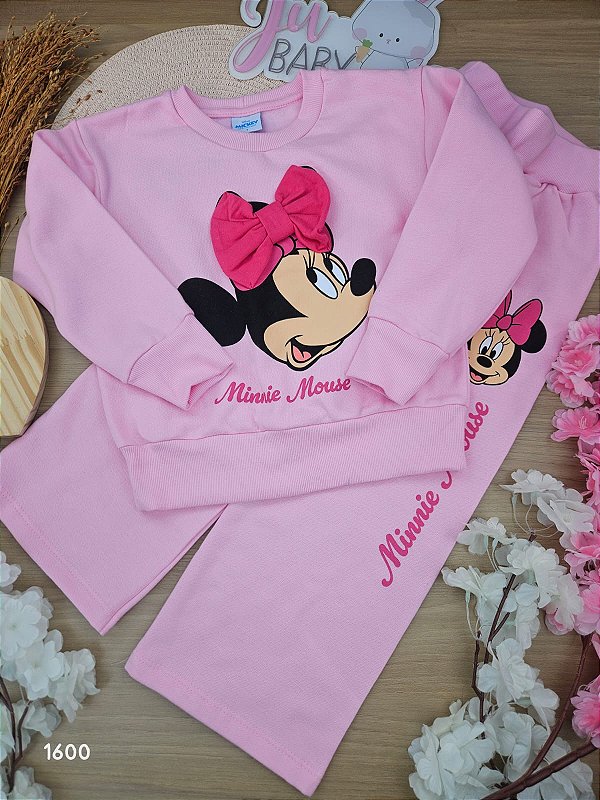 Conjunto Blusão e Calça Minnie Mouse Fakini