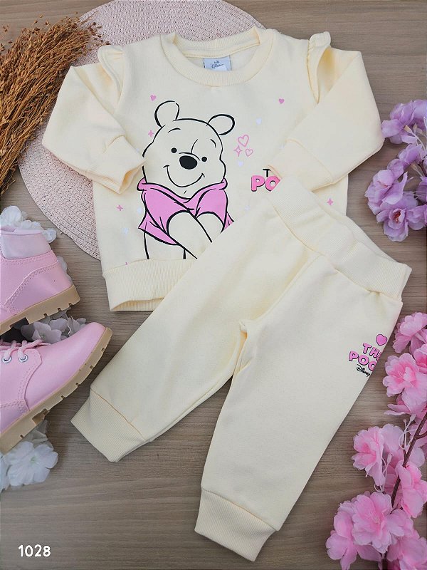 Conjunto Blusão e Calça Ursinho Pooh Fakini