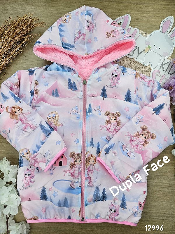 Jaqueta Dupla Face Nylon e Pelo Carneirinho Cinti