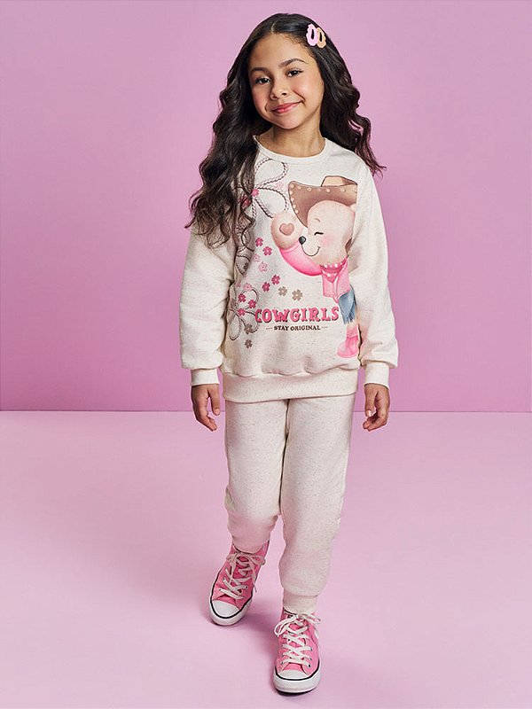 CONJ BLUSAO E CALCA / OFF WHITE Cinti