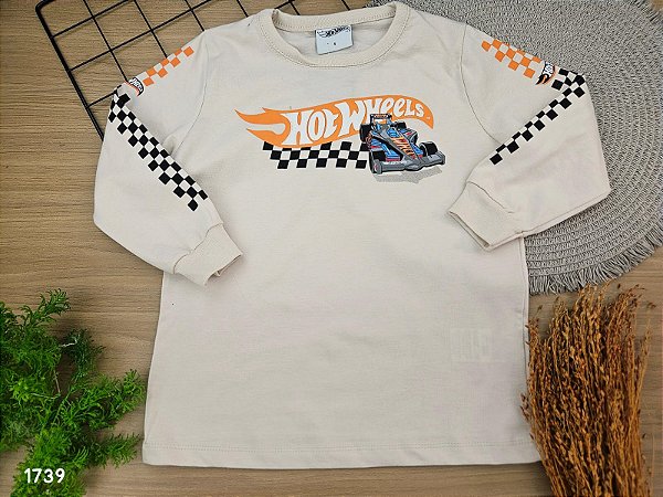 Blusa Manga Longa Hot Wheels Fakini