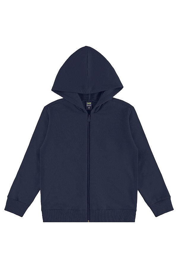 Jaqueta em moletom azul escuro Bee Loop