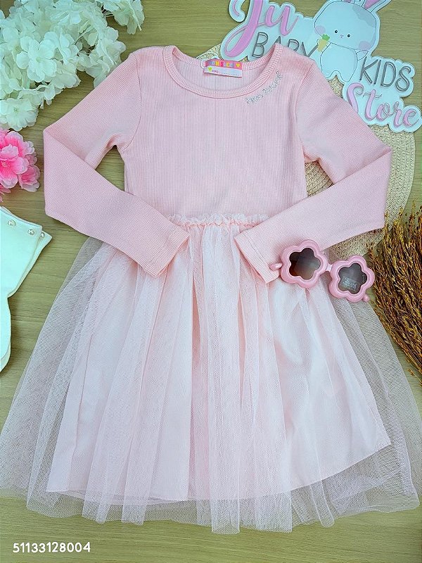 Vestido inverno 2026 004 Rosa Claro Mon Sucré