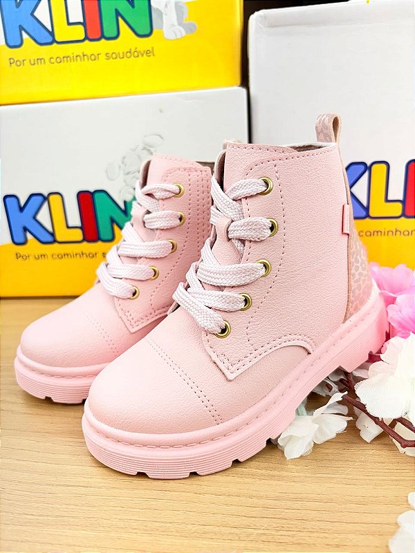Bota London Mini 365 Rosa Claro Klin