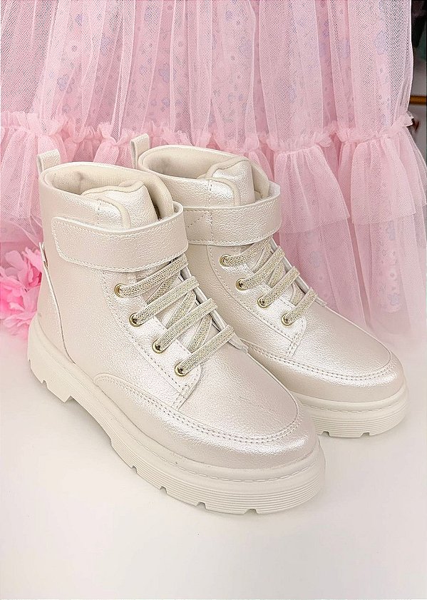 Bota London Kids 366 Off White Klin