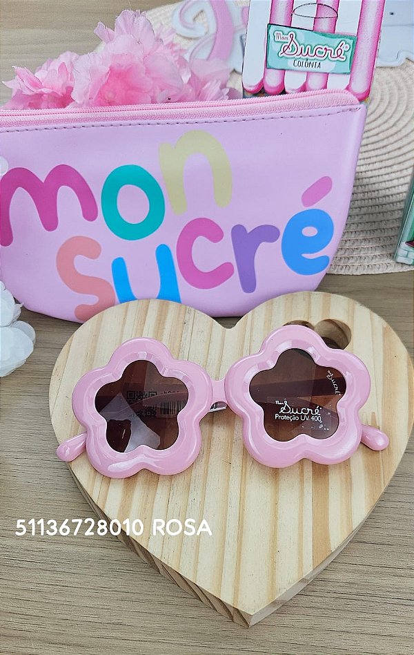 Óculos Flor Rosa 2026 Mon Sucré