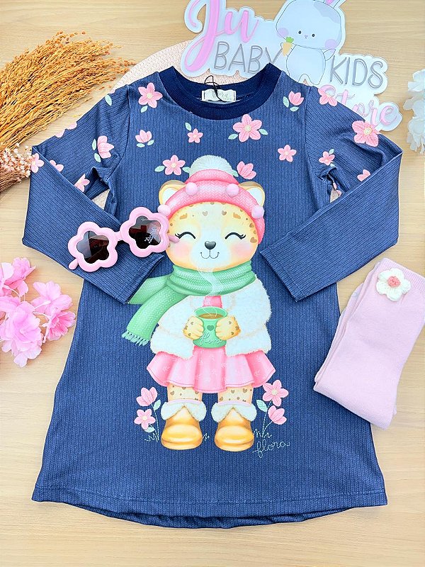 Vestido em Malha Power Infanti Infantil Menina
