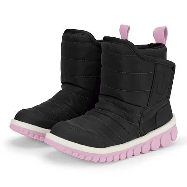 Bota Infantil Bibi Roller 2.0 Drop Rosa Com Preto Impermeável