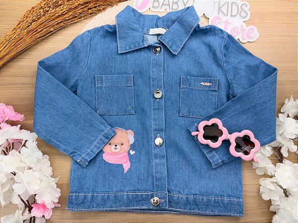 Jaqueta em Jeans Arkansas Kukiê Infantil Menina