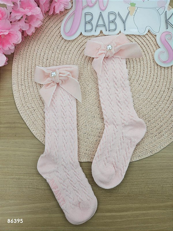 Meia 3/4 Bebê Rosa Claro 18 a 24 Infanti