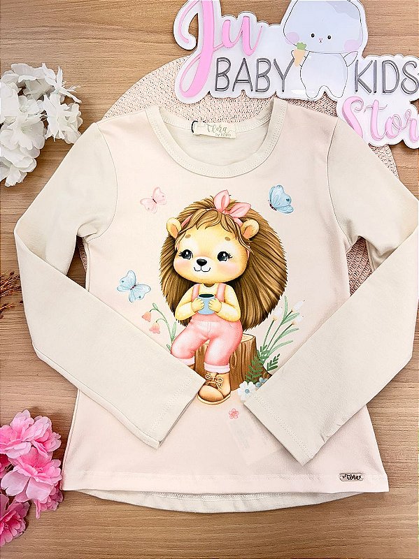Blusa em Cotton Infanti Infantil Menina