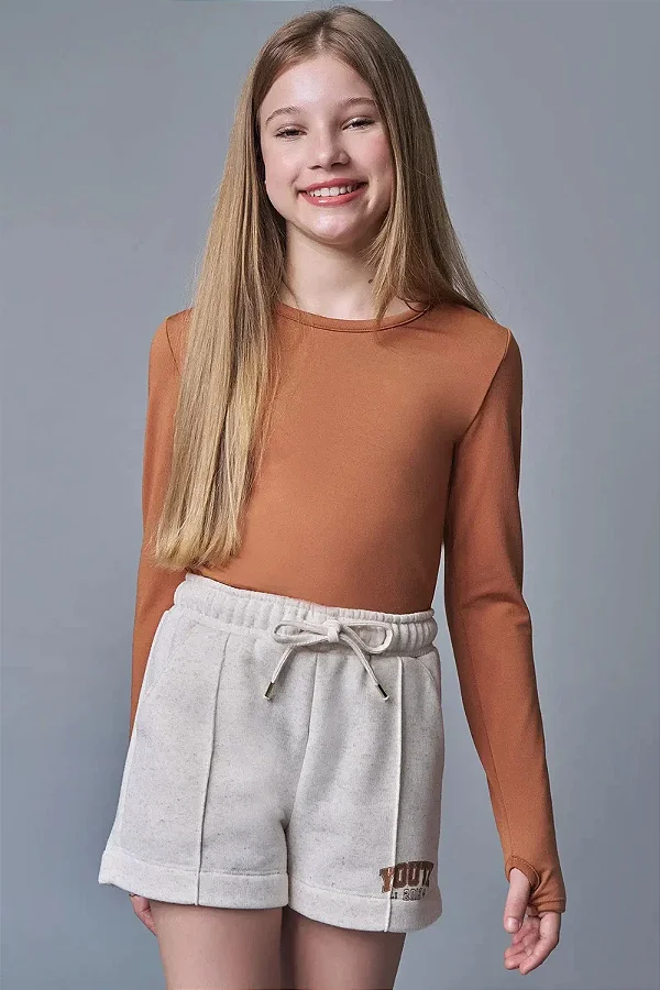 Blusa em Termoskin Peluciado Lilimoon Teen Menina