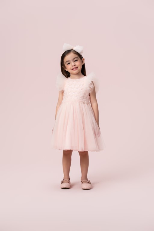 Vestido Rosa Festa Inverno 2026 112 Petit Cherie
