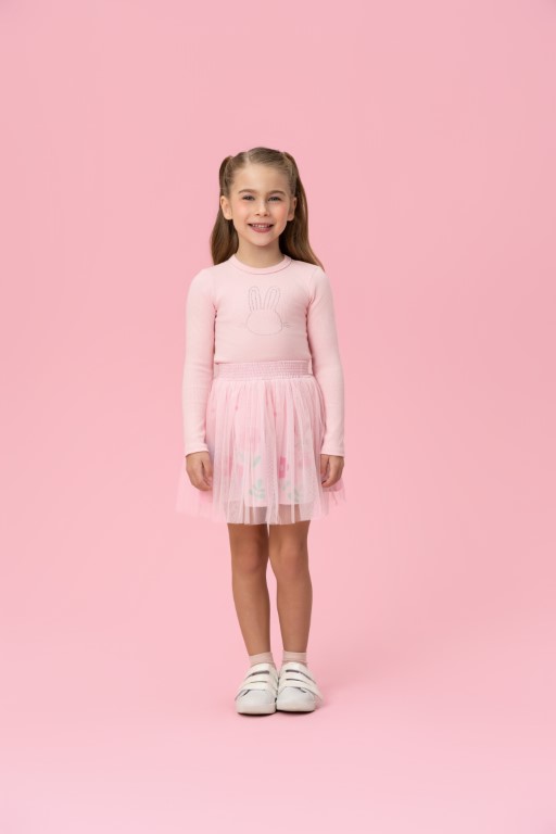 Conjunto Blusa e Saia Coelhinho Mon Sucré