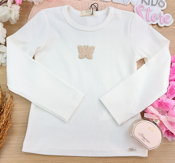 Blusa em Canelado Liz Infanti Infantil Menina