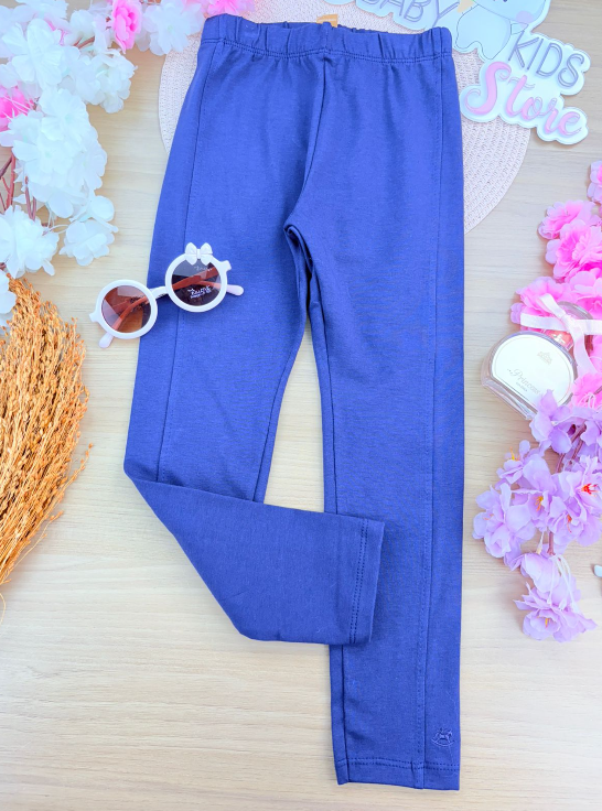 Calça Legging em Cotton Azul Up Baby