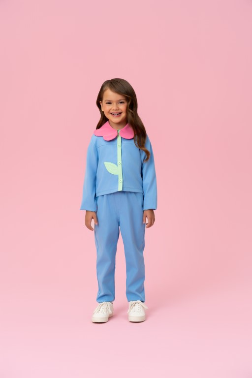 Conjunto Jaqueta e Calça Azul Mon Sucré