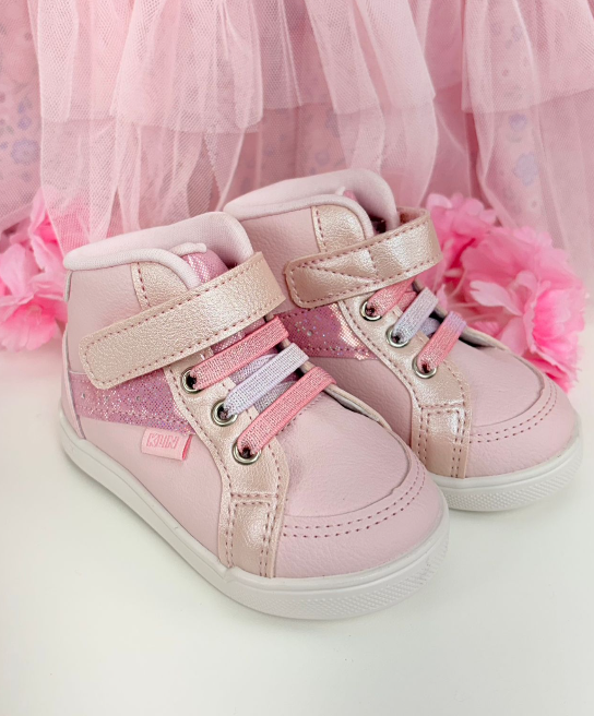 Tênis Menina Baby Sky Klin Rosa Claro