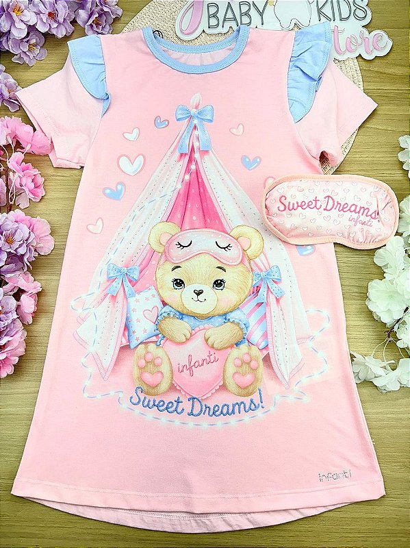 Camisola em meia Malha. Acompanha Máscara Infanti