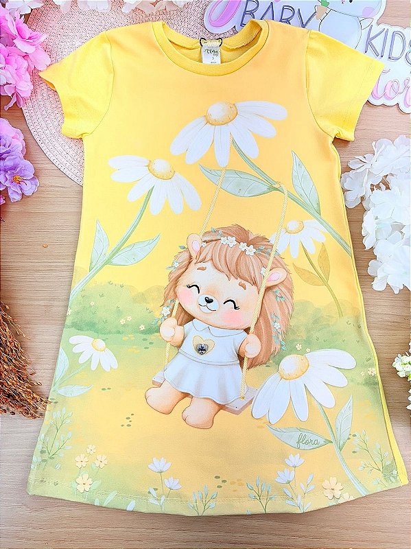 Vestido em Meia Malha Infanti Infantil Menina