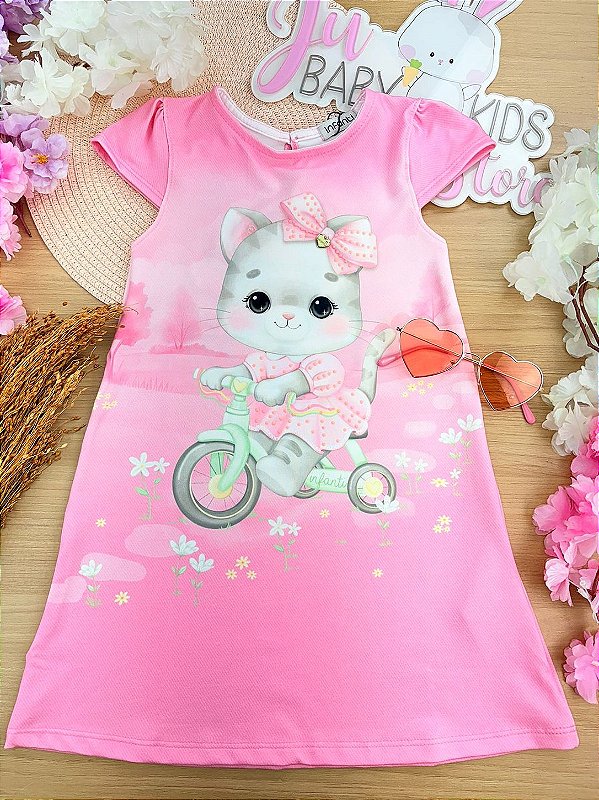 Vestido em Malha Power Infanti Bebê Menina