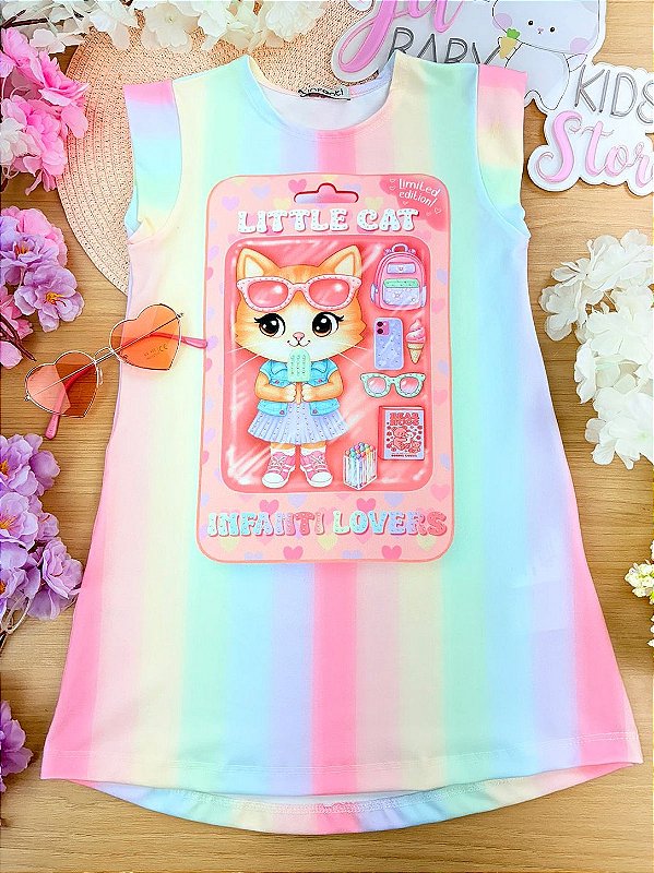 Vestido em Malha Power Infanti Infantil Menina