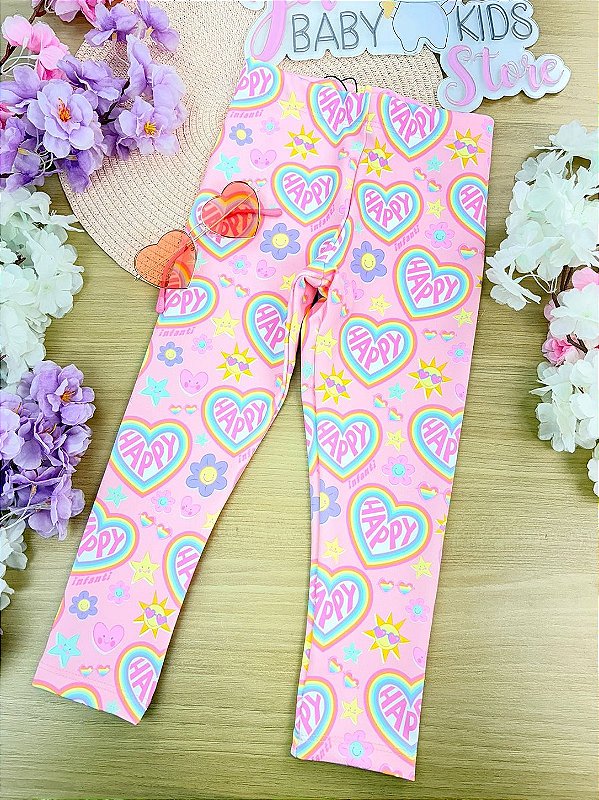 Calça Legging em Fly Tech Infanti Infantil Menina
