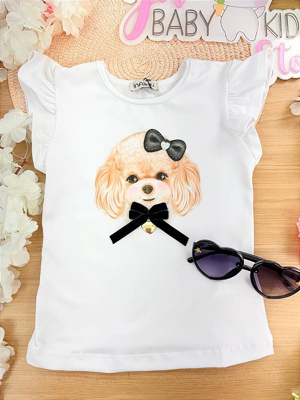 Blusa em Cotton Infanti Infantil Menina