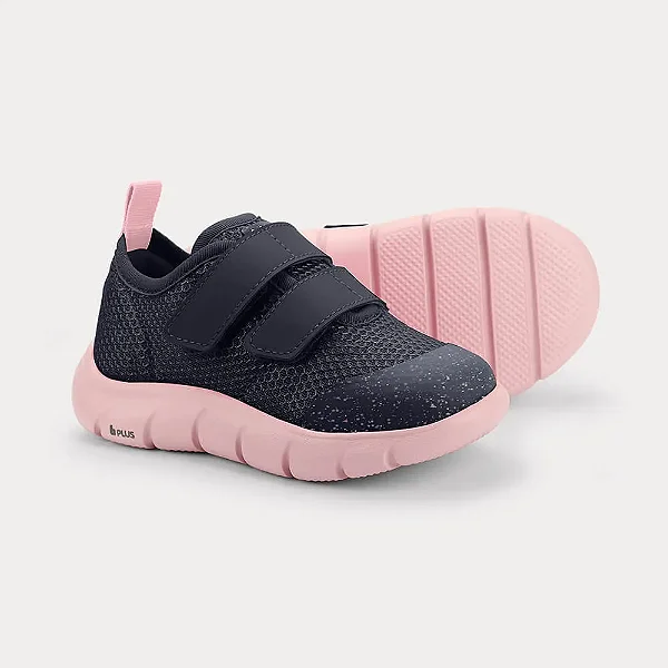 Tênis Infantil Bibi Energy Baby 2.0 Azul Marinho com Rosa