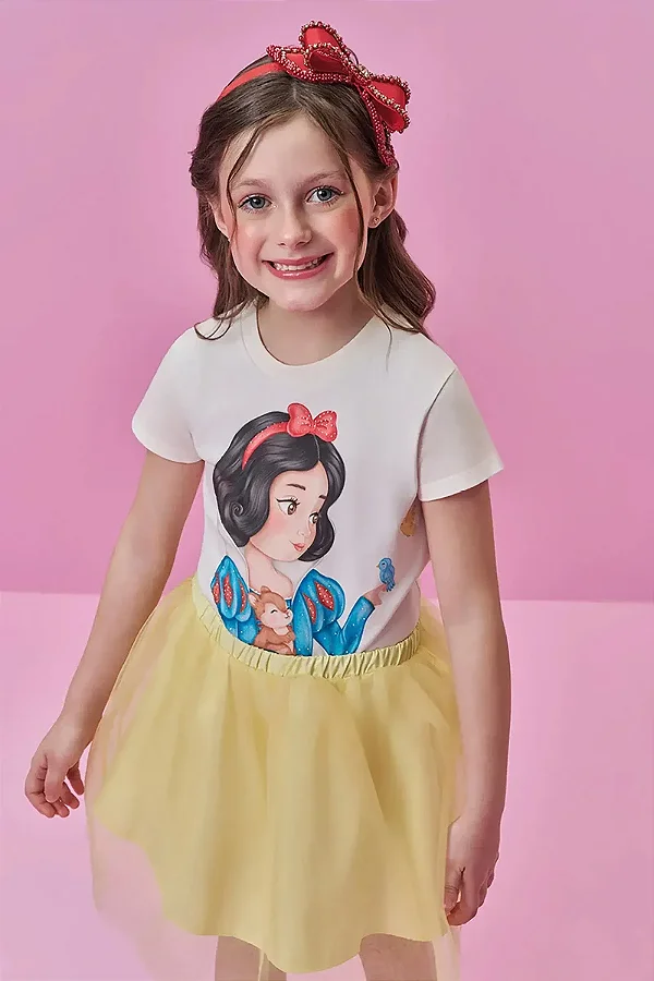 Blusa em Meia Malha Kukiê Infantil Menina