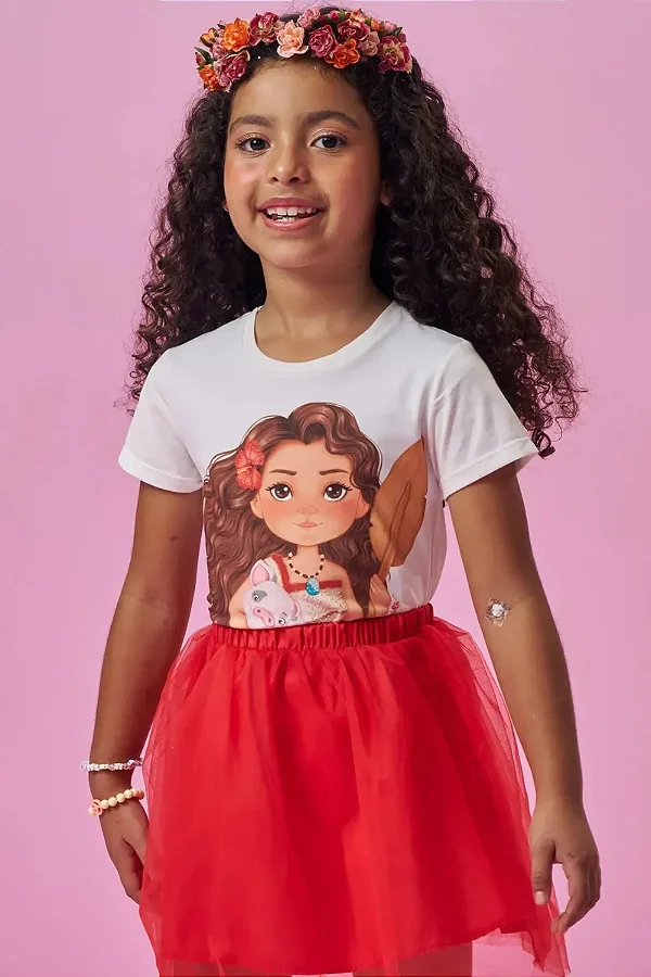 Blusa em Meia Malha Kukiê Infantil Menina