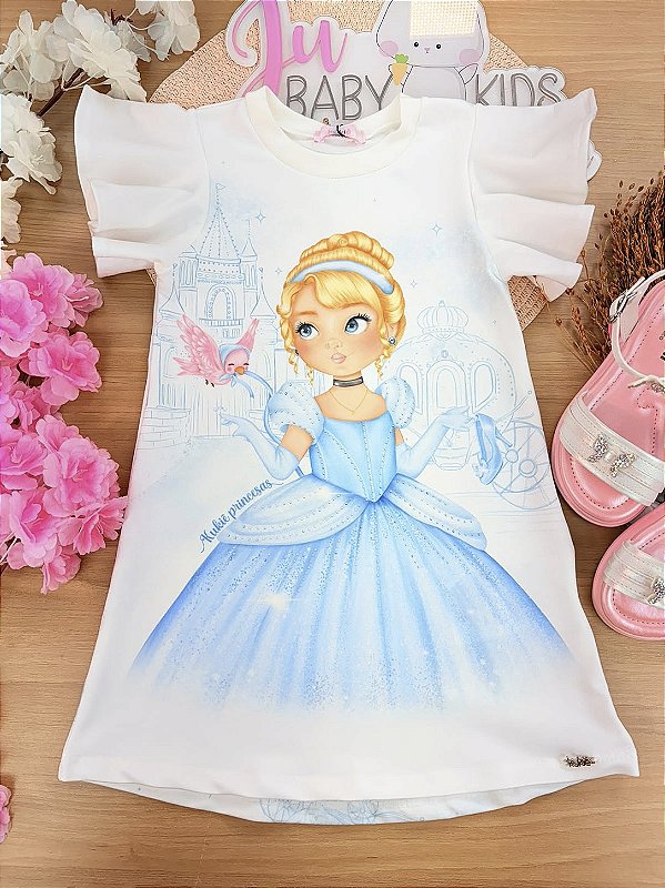 Vestido em Molecotton Kukiê Infantil Menina