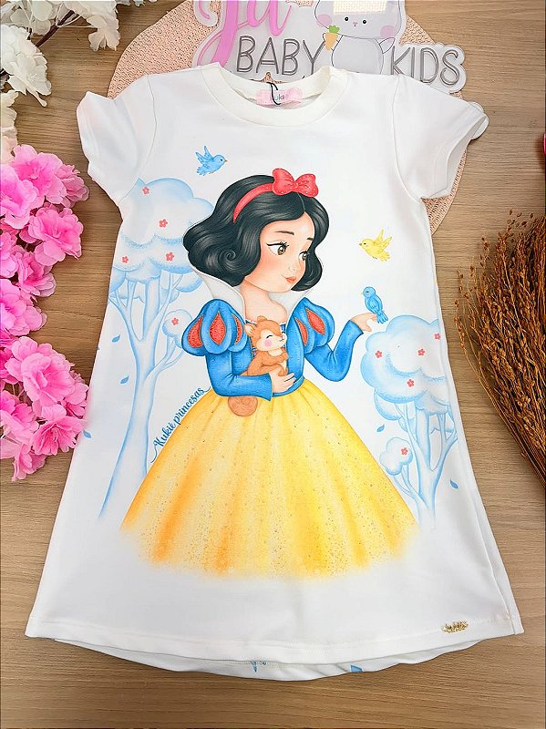Vestido em Molecotton Kukiê Infantil Menina