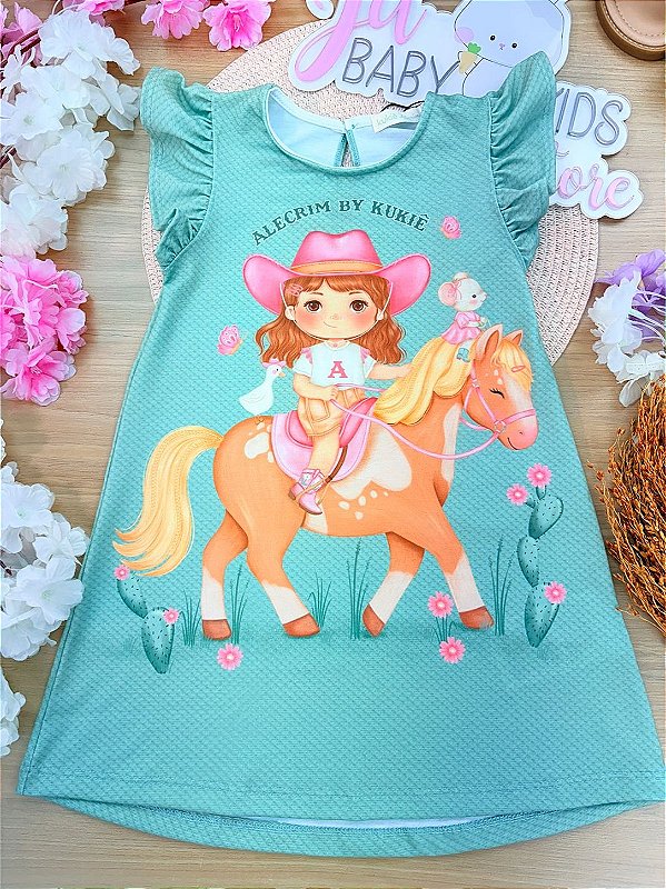 Vestido em Malha Fresh Kukiê Infantil Menina