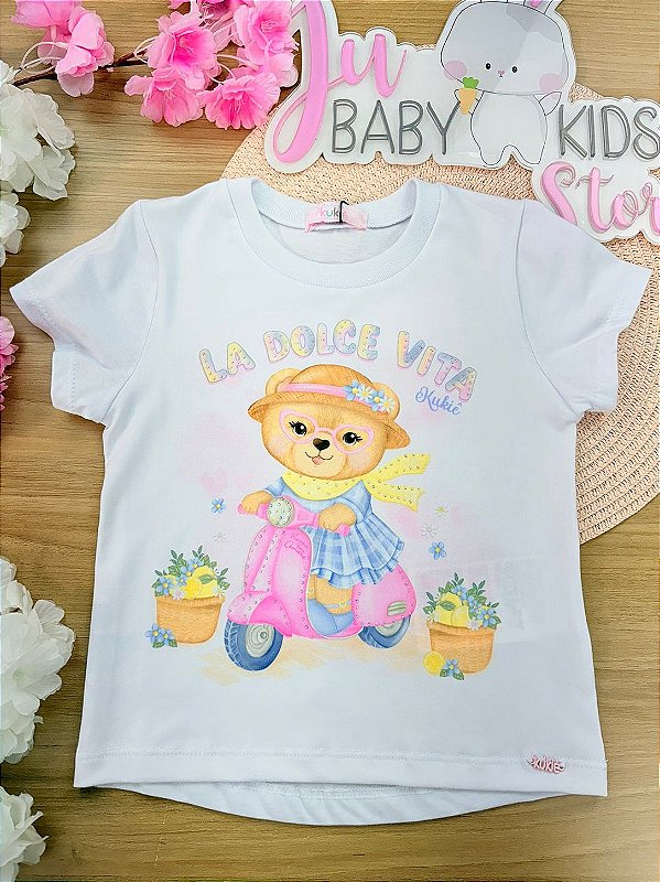 Blusa em Meia Malha Kukiê Infantil Menina