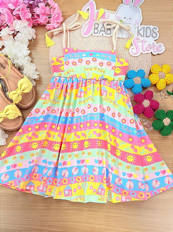 Vestido em Malha Fresh Kukiê Infantil Menina