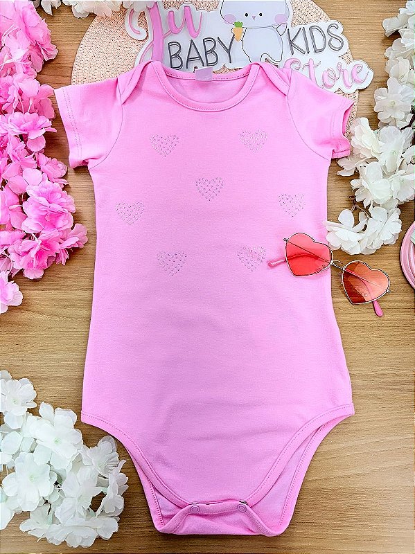 Body Básico Rosa Cinti Infantil Menina