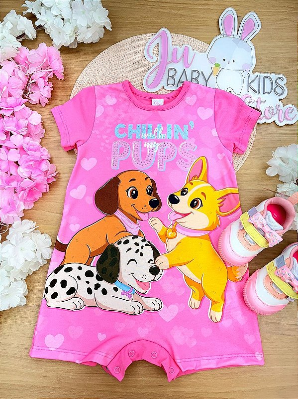 Macaquinho Cachorrinhos Cinti Infantil