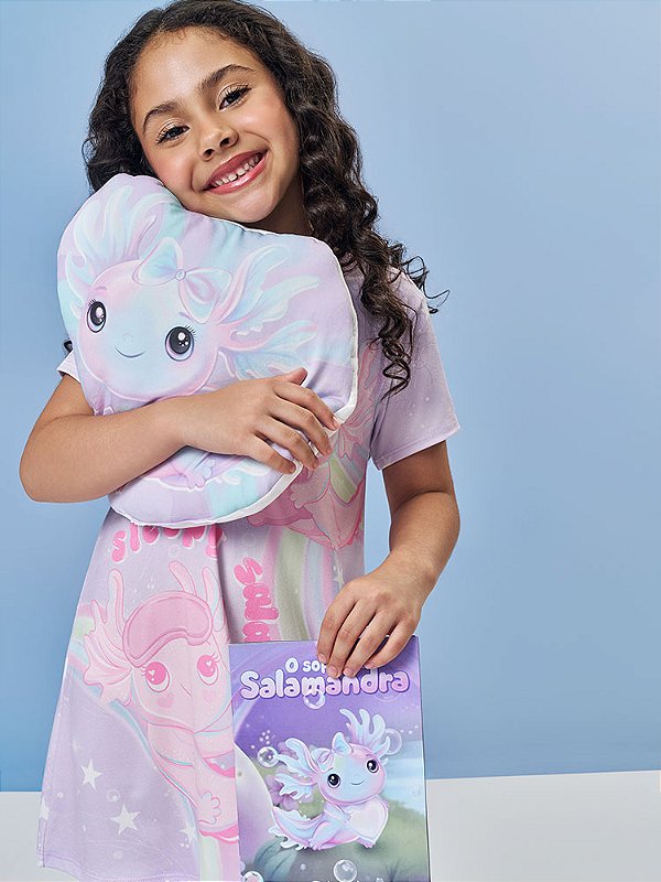 PIJAMA CAMISOLA E ALMOFADA / LILAS NUVEM Cinti