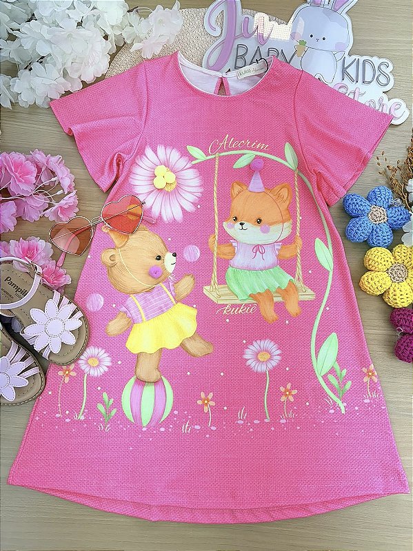 Vestido em Malha Fresh Kukiê Infantil Menina