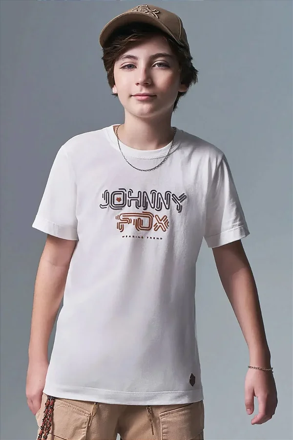 Camiseta em Meia Malha Johnny Fox Teen Menino